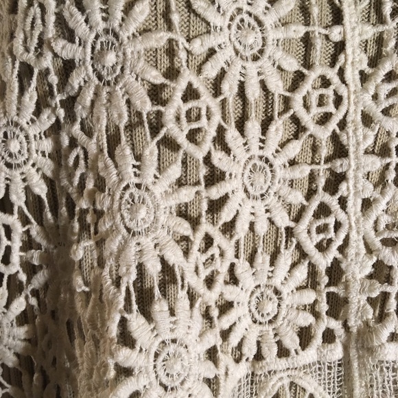 Natural Cotton Poncho Summery Sweet Beautiful - Picture 2 of 6